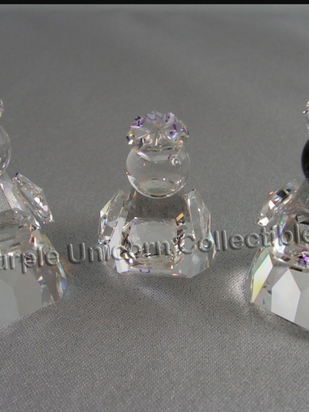 Swarovski Crystal Three Wise Men 3 Pc Nativity Set Boxes Retired Store Display